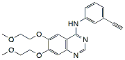 Molecular structure of the compound: Erlotinib