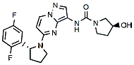 Molecular structure of the compound: Larotrectinib