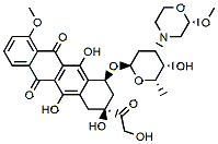 Molecular structure of the compound: Nemorubicin