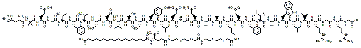 Molecular structure of the compound: Semaglutide