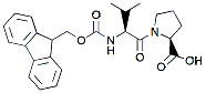 Molecular structure of the compound: Fmoc-Val-Pro-OH