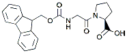 Molecular structure of the compound: Fmoc-Gly-Pro-OH