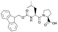Molecular structure of the compound: Fmoc-Leu-Pro-OH