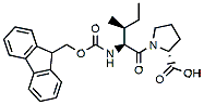 Molecular structure of the compound: Fmoc-Ile-Pro-OH