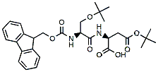 Molecular structure of the compound: Fmoc-Ser(tBu)-Asp(tBu)-OH
