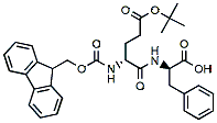 Molecular structure of the compound: Fmoc-Glu(tBu)-Phe-OH
