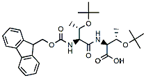 Molecular structure of the compound: Fmoc-Thr(tBu)-Thr(tBu)-OH