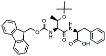 Molecular structure of the compound: Fmoc-Thr(tBu)-Phe-OH