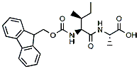 Molecular structure of the compound: Fmoc-Ile-Ala-OH