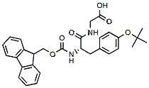 Molecular structure of the compound: Fmoc-Tyr(tBu)-Gly-OH
