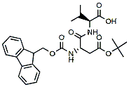 Molecular structure of the compound: Fmoc-Asp(tBu)-Val-OH
