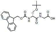 Molecular structure of the compound: Fmoc-Ser(tBu)-Gly-OH