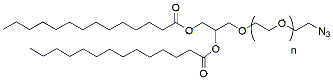 Molecular structure of the compound: DMG-PEG 2000-Azide (14:0)