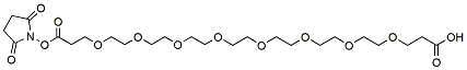 Molecular structure of the compound: Acid-PEG8-NHS ester