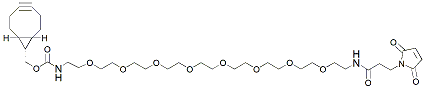 Molecular structure of the compound: endo-BCN-PEG8-Mal