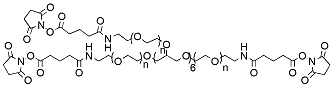Molecular structure of the compound: 8-arm PEG-GAS, MW 40,000