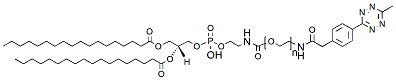 Molecular structure of the compound: DSPE-PEG-Methyltetrazine, MW 2,000