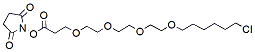 Molecular structure of the compound: Chloro-C6-PEG4-NHS ester