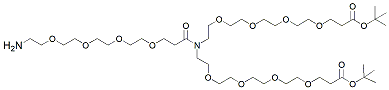 Molecular structure of the compound: N-(Amine-PEG4)-N-bis(PEG4-t-butyl ester)