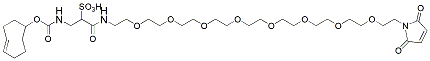 Molecular structure of the compound: Sulfo TCO-PEG8-Maleimide