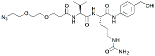 Molecular structure of the compound: Azide-PEG2-Val-Cit-PAB-OH