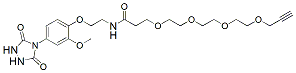 Molecular structure of the compound: PTAD-PEG4-alkyne