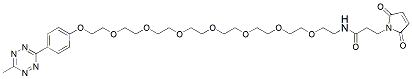 Molecular structure of the compound: Methyltetrazine-PEG7-maleimide Kit