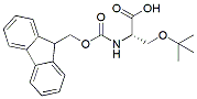 Molecular structure of the compound: Fmoc-Ser(tBu)-OH