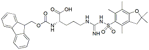 Molecular structure of the compound: Fmoc-Arg(Pbf)-OH