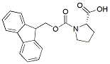 Molecular structure of the compound: Fmoc-Pro-OH