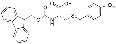 Molecular structure of the compound: Fmoc-Sec(Mob)-OH