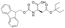 Molecular structure of the compound: Fmoc-D-Asp(OMpe)-OH