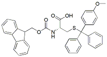 Molecular structure of the compound: Fmoc-Cys(Mmt)-OH