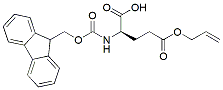 Molecular structure of the compound: Fmoc-D-Glu(OAll)-OH