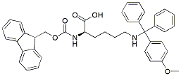 Molecular structure of the compound: Fmoc-D-Lys(Mmt)-OH