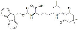 Molecular structure of the compound: Fmoc-D-Lys(ivDde)-OH