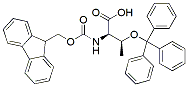 Molecular structure of the compound: Fmoc-D-Thr(Trt)-OH