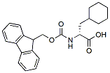 Molecular structure of the compound: Fmoc-D-Cha-OH