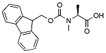 Molecular structure of the compound: Fmoc-N-Me-Ala-OH