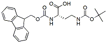 Molecular structure of the compound: Fmoc-Dab(Boc)-OH