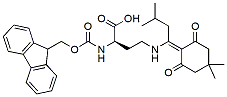 Molecular structure of the compound: Fmoc-D-Dab(ivDde)-OH