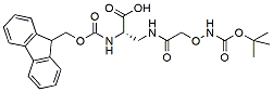 Molecular structure of the compound: Fmoc-Dpr(Boc-Aoa)-OH