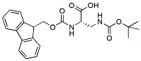 Molecular structure of the compound: Fmoc-Dap(Boc)-OH