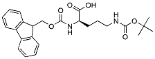 Molecular structure of the compound: Fmoc-D-Orn(Boc)-OH