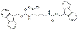 Molecular structure of the compound: Fmoc-Orn(Fmoc)-OH