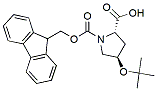 Molecular structure of the compound: Fmoc-Hyp(tBu)-OH