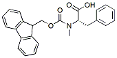 Molecular structure of the compound: Fmoc-N-Me-Phe-OH