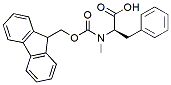 Molecular structure of the compound: Fmoc-D-N-Me-Phe-OH