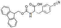 Molecular structure of the compound: Fmoc-Phe(4-CN)-OH