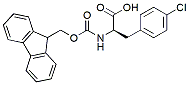 Molecular structure of the compound: Fmoc-D-Phe(4-Cl)-OH